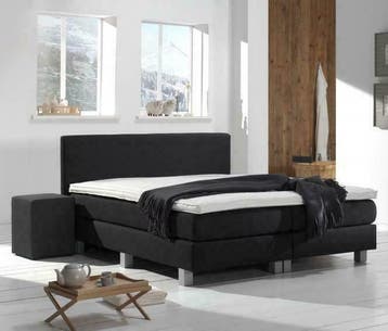 Bed Victory Compleet 90 x 210 Chicago Blue/Grey €279,-!, 90 cm, Eenpersoons, Nieuw, Stof