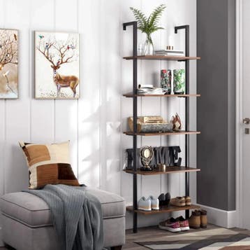 Industrieel Ladderrek – 5-Laags Stellingkast Muur – Vintage, Verzenden, Nieuw
