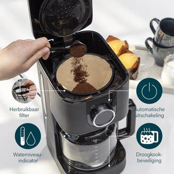 2dekans | Princess 246060 Koffiezetapparaat – 1.5L - 10-15, Ophalen of Verzenden, Zo goed als nieuw