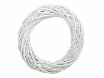 Krans Wilgentenen Wit twijgenkrans 40 x 8 cm, Ophalen of Verzenden, Nieuw