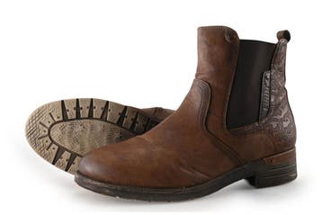 Mustang Chelsea boots in maat 42 Cognac, Kleding | Dames, Schoenen, Overige kleuren, Verzenden, Overige typen, Zo goed als nieuw