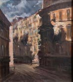 Francesco Galante (1872-1884) - Scorcio di Napoli, Antiek en Kunst