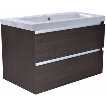 Wiesbaden Vision Onderkast Met 2 Laden - 80x46cm - Houtnerf, Ophalen of Verzenden, Nieuw