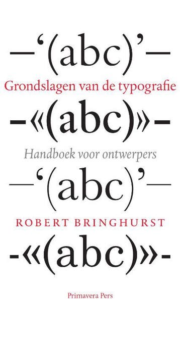 Grondslagen Van De Typografie | R. Bringhurst | Nieuw, Boeken, Ophalen of Verzenden, Nieuw, R. Bringhurst