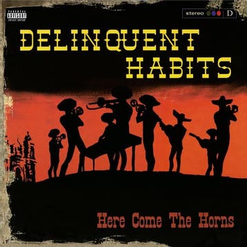 lp nieuw - delinquent habits - HERE COMES THE HORNS (nieuw), Verzenden, Zo goed als nieuw, Overige formaten