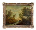 École Européene Ancienne (XIX) - Paysage de Rivière