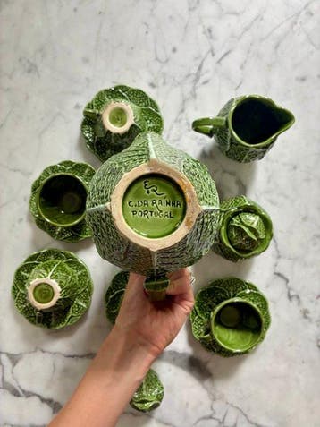Caldas da Rainha - Koffieservies voor 4 (5) - Keramiek -
