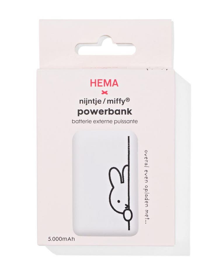 HEMA Powerbank Nijntje 5000 mAh, Computers en Software, Overige Computers en Software, Nieuw, Verzenden