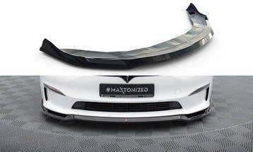 Voorspoiler Tesla Model S Plaid Gloss-Black V2, Ophalen of Verzenden, Nieuw