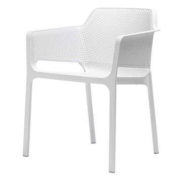 Nardi Net dining Bianco - Diningstoel 58.5×60.5×80 cm, Nieuw