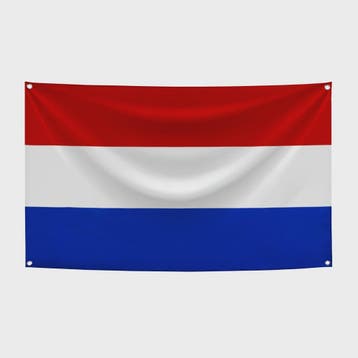 Nederlandse Vlag 90x150cm - Polyester Decoratie Banner, Verzenden, Nieuw