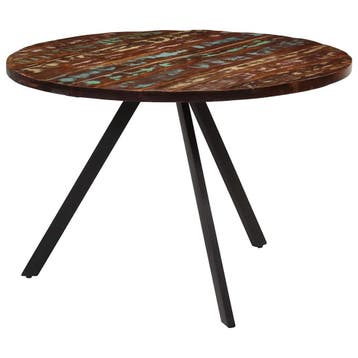 vidaXL Eettafel 110x75 cm massief gerecycled hout, Huis en Inrichting, Tafels | Eettafels, Verzenden, Nieuw