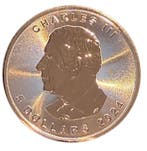 Canadian Maple Leaf 1 oz 2024 (rose goud verguld), Verzenden, Noord-Amerika, Losse munt, Zilver