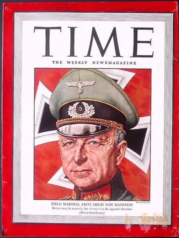 Cover Time Magazine1942 met Fritz Erich Georg Eduard von..., Verzamelen, Militaria | Tweede Wereldoorlog, Verzenden