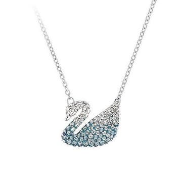 Swarovski - Beeldje, Swan Necklace - 4.2 cm - Kristal,