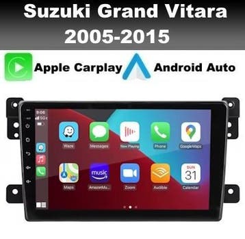 Suzuki Grand Vitara android 14 radio navigatie carplay dab+, Ophalen of Verzenden, Nieuw