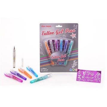 Tattoo Gel Glitter Pennen, Hobby en Vrije tijd, Feestartikelen, Verzenden, Nieuw, Feestartikel