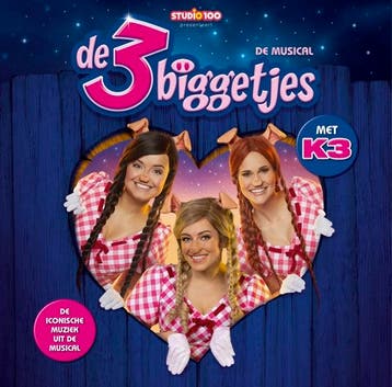 cd - k3 - DE 3 BIGGETJES DE MUSICAL (nieuw), Verzenden, Zo goed als nieuw