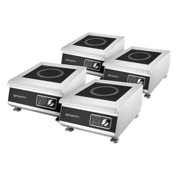 GGM Gastro | (4 stuks) Inductie kookplaat - 400x510x240mm -, Verzenden, Nieuw in verpakking, Fornuis, Frituur en Grillen