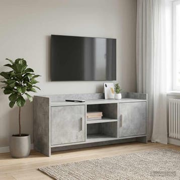 vidaXL TV-kast 102 x 33 x 47 cm Betongrijs Bewerkt hout, Minder dan 50 cm, Verzenden, Nieuw, Minder dan 100 cm