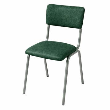Stoel Old School - Stapelbaar - Vintage Metal - Groen - Kuns, Verzenden, Nieuw in verpakking