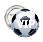 Button of (kleding)magneet Voetbal VIP of andere tekst, Verzenden, Nieuw, Overige typen