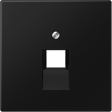 Jung LS990 afdekplaat 1xRJ45/RJ11 grafietzwart mat, Nieuw, Stopcontact