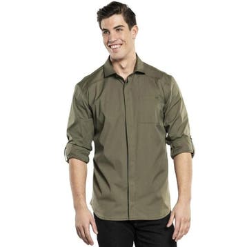 Horecaoverhemd | UFX | Polyester/Katoen | Donkergroen |, Verzenden, Nieuw in verpakking