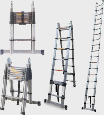 5 Meter Telescopische Ladder - A-Frame & Rechte Ladder - 150, Verzenden, Nieuw