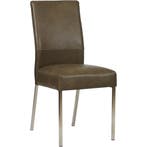Set van 6 Leren eetkamerstoelen Real - Granada Ash, Huis en Inrichting, Stoelen, Ophalen of Verzenden, Nieuw, Leer