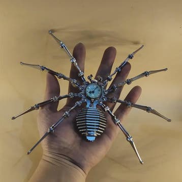 Unieke Steampunk Spin Tijdmodel - Metalen Handgemaakt Decora