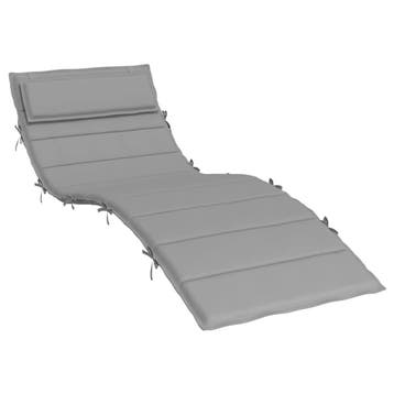 Loungekussen 180x60cm Grijs | 40% Korting | Nieuwstaat, Tuin en Terras, Ophalen of Verzenden, Zo goed als nieuw