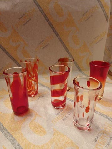 Gambaro & Poggi - Drinkglas (6) - Glas -, Antiek en Kunst