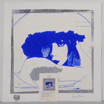 Giosetta Fioroni (1932) - Doppio liberty Blue e argento, Antiek en Kunst