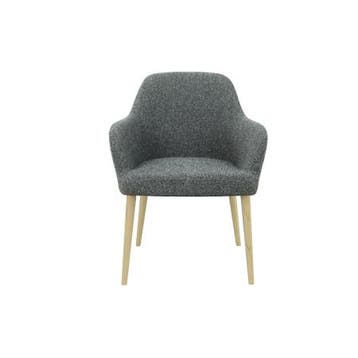 (MDK-107674) CS Lola vierpoots stoel hout – middelhoge ku., Huis en Inrichting, Fauteuils, Ophalen of Verzenden, Nieuw