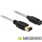 Delock 82595 Kabel FireWire 9-pins male > 6-pins male 1 m, Verzenden, Nieuw
