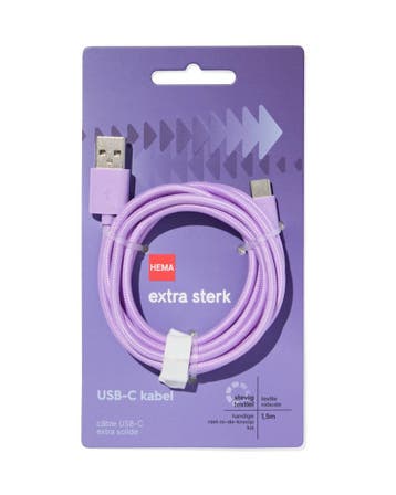 HEMA Laadkabel USB naar USB-C 1.5m, Computers en Software, Overige Computers en Software, Verzenden, Nieuw