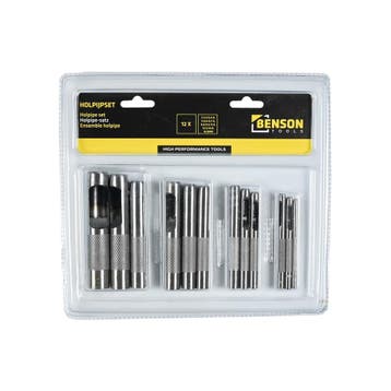 Benson Holpijpset - 12-delig - Hoogwaardig carbon staal -..., Ophalen of Verzenden, Nieuw