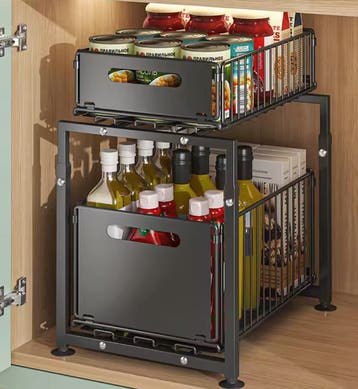 Uittrekbaar Opbergrek 2 Lagen – Organizer Keuken en Bad, Verzenden, Nieuw