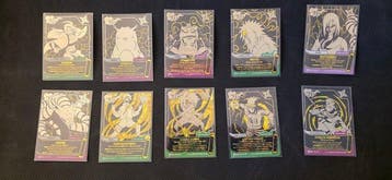 Naruto Mythos - Cicaboom cartes Secrètes - 10 Complete set, Nieuw