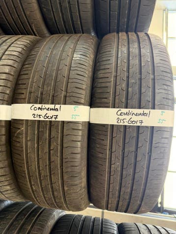 215-60-17 Continental Zomerbanden 5mm Incl Montage 215 60 17, Ophalen, 17 inch, Band(en), Personenwagen