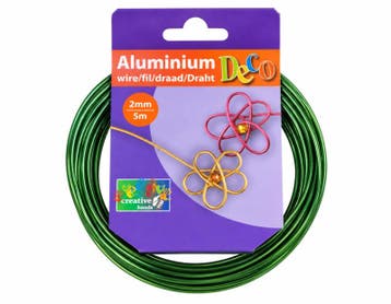 1 x Vaessen Creative aluminiumdraad 2 mm x 5 meter – Dark., Ophalen of Verzenden, Nieuw, Kraal