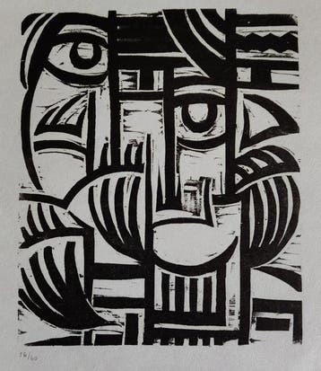 Otto Möller (1883-1964) - woodcut