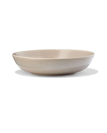 HEMA Diep bord Ø22cm Puur aardewerk beige 2+1 gratis, Verzenden, Nieuw