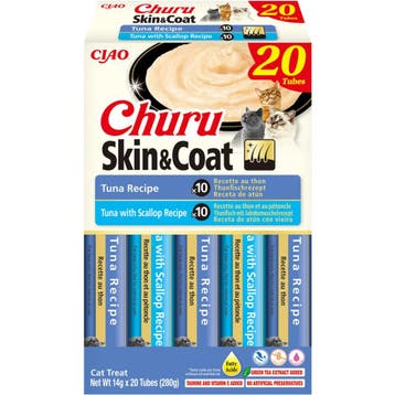 Ciao Churu Puree Skin&Coat Kattensnack Multipack Tuni&Sca..., Verzenden, Hond