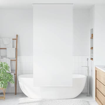 vidaXL Rolgordijn voor douche 120x240 cm wit, Verzenden, Nieuw, Wit