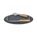 Alpina Ronde kaasplank set - leisteen - 30 cm - inclusief..., Huis en Inrichting, Keuken | Keukenbenodigdheden, Ophalen of Verzenden