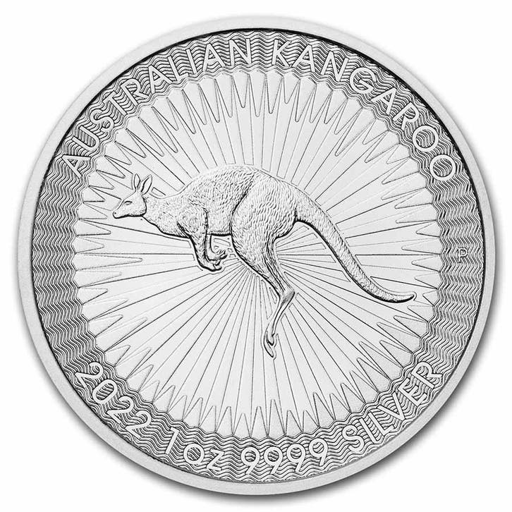 Kangaroo 1 oz 2022 (Perth Mint) (slechts 17.5% boven spot), Postzegels en Munten, Munten | Oceanië, Losse munt, Zilver, Verzenden