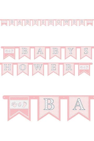 Letterslinger Babyshower meisje, Ophalen of Verzenden, Nieuw