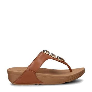 Fitflop Lulu Ultra Juwel slippers voor dames in het Cognac, Kleding | Dames, Schoenen, Slippers, Overige kleuren, Verzenden, Nieuw